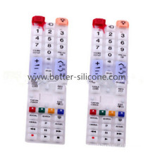 Custom Silicone Rubber Keypads with Double Hardness